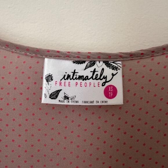 Free People Intimately Trapeze Mini Dress in Misty Combo Pink Size XS - Picture 6 of 11